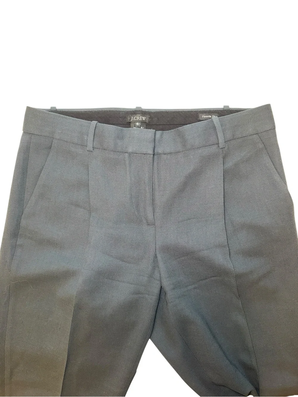 J.Crew Favorite Fit Wool Dress Pants Womens 6 28” Inseam Charcoal Like New